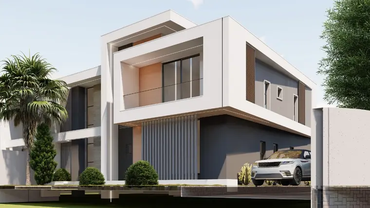 Render 3D de moradia